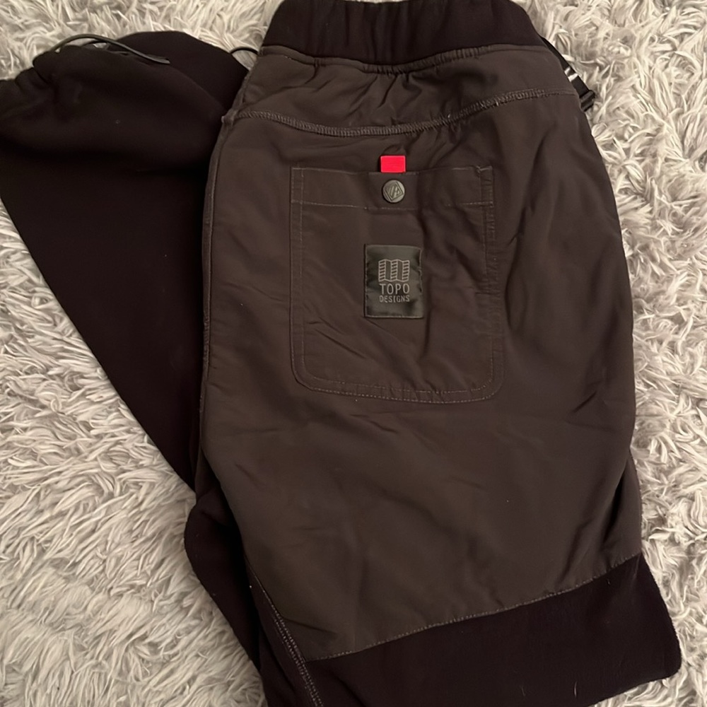 Topo Designs Mountain Fleece Pants Black Medium